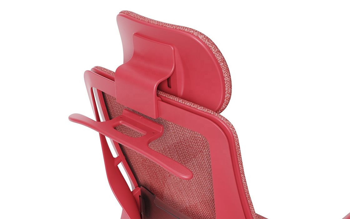 Verbeter je werkruimte High Back Executive Red Mesh Office Chair met lumbale steun
