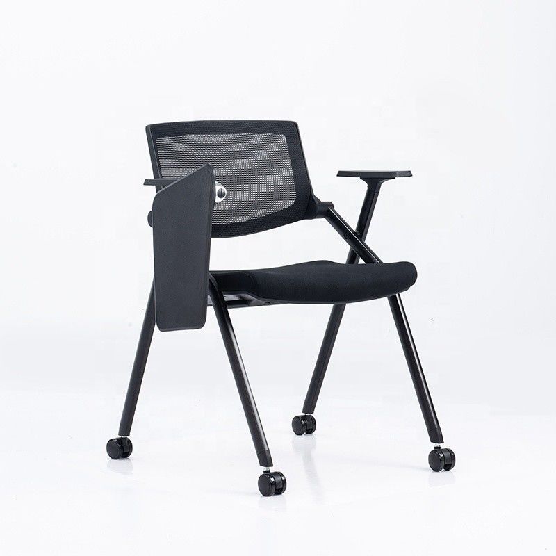 Opvouwbare full function Office Mesh Training Chair met Wheel Writing Pad voor studenten