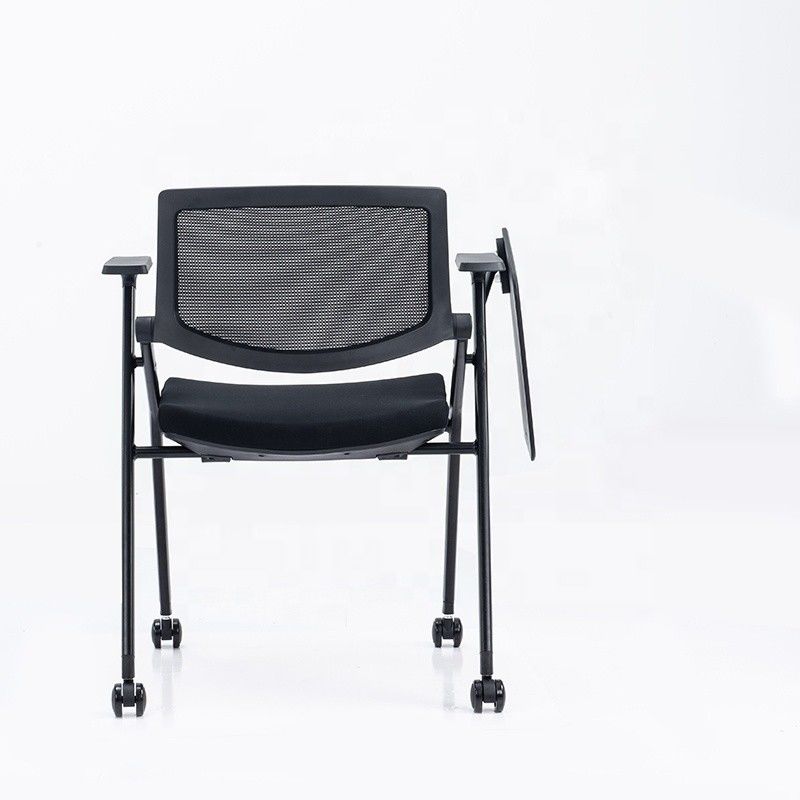 Opvouwbare full function Office Mesh Training Chair met Wheel Writing Pad voor studenten