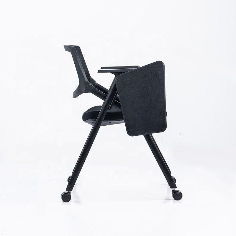 Opvouwbare full function Office Mesh Training Chair met Wheel Writing Pad voor studenten