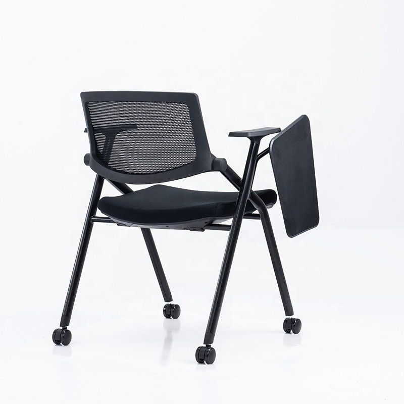 Opvouwbare full function Office Mesh Training Chair met Wheel Writing Pad voor studenten