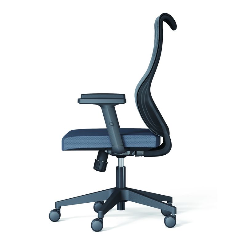 Verstelbare armsteun Draaiende kantoorstoel voor stafconferentiezaal Mid back Mesh Design