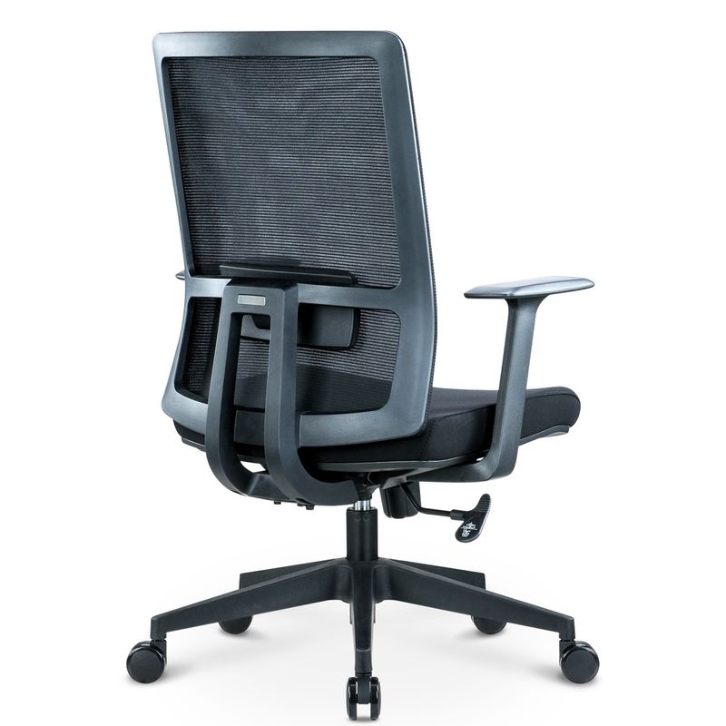 Verstelbare luxe rugrugsteun ergonomische executive draaibare computer bureau middenrug kantoorstoelen meubilair