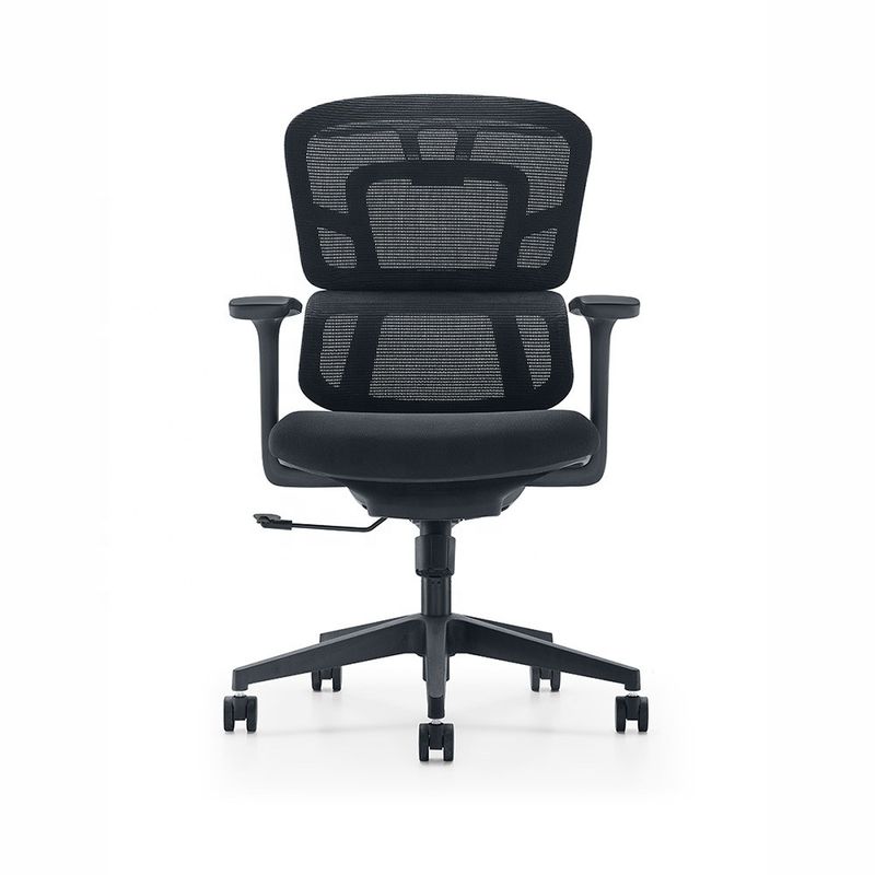 Verstelbare dubbele rug Mid-back Mesh Office Ergonomische stoel voor moderne kantoormeubilair