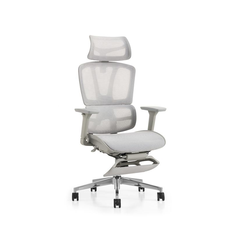 Draaiende stoel Y-SEATER Full Mesh kantoorstoel met aluminium frame en ergonomisch ontwerp