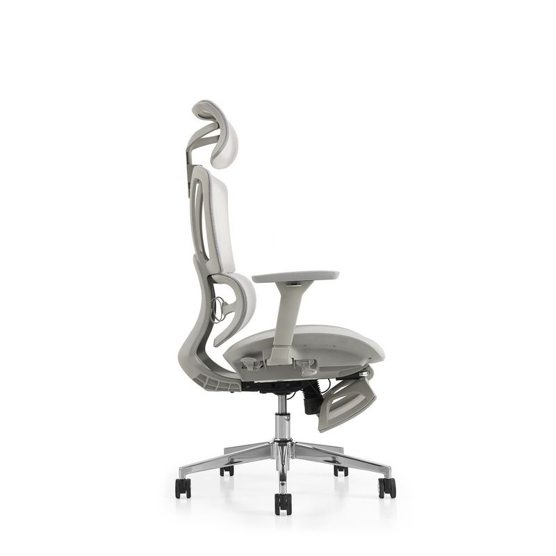 Draaiende stoel Y-SEATER Full Mesh kantoorstoel met aluminium frame en ergonomisch ontwerp