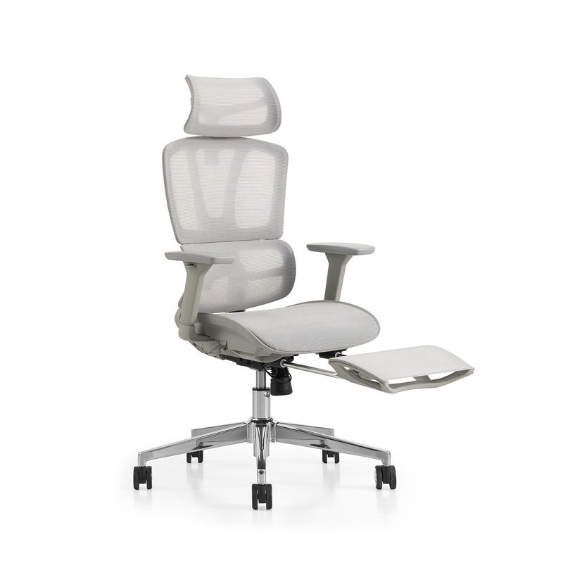 Draaiende stoel Y-SEATER Full Mesh kantoorstoel met aluminium frame en ergonomisch ontwerp