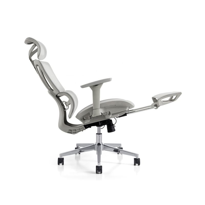 Draaiende stoel Y-SEATER Full Mesh kantoorstoel met aluminium frame en ergonomisch ontwerp