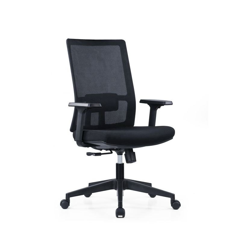 Verstelbare midden rug 2D armsteun Executive Swivel Mesh Schrijfkantoor stoel voor commerciële