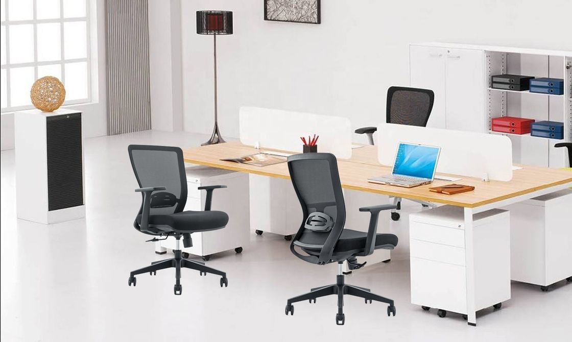 Moderne ontwerp ergonomische mid back mesh kantoorstoel voor commerciële Cadeira de Almoco