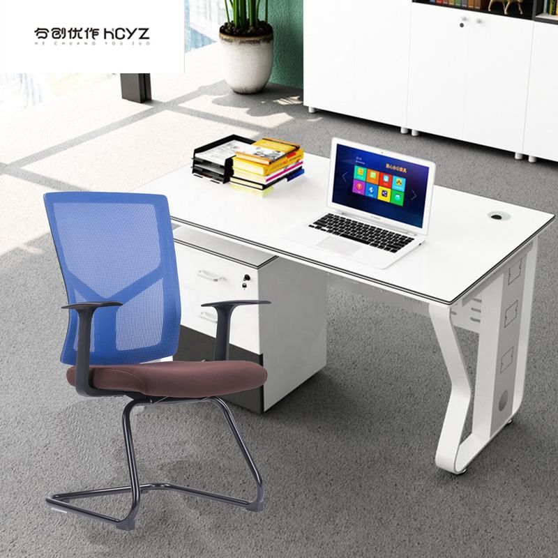 Metalen ergonomische bureau stoel met ijzeren draaistellen