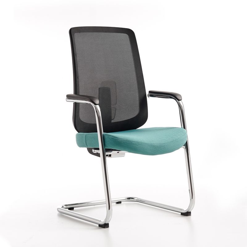 Mid back Staff Office Chairs Mesh Conference Room Chair met metalen voet en gratis verzending