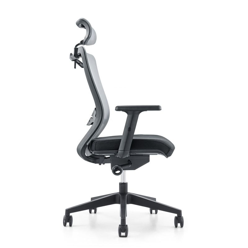Verstelbare armsteun Moderne draaibare hoge rug Ergonomische gaas kantoorstoel 650*690*1150-1250mm