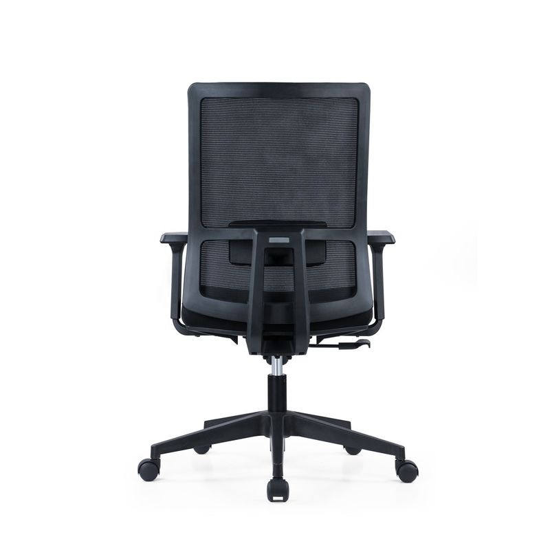 2D Arm Ergonomische draaibare kantoorcomputerstoel met lumbale steun en gaasstof