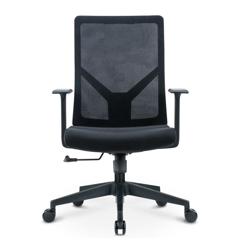 Gratis verzending Cadeira Mesh Mid-Back Swivel verstelbare werkstoel voor kantoor