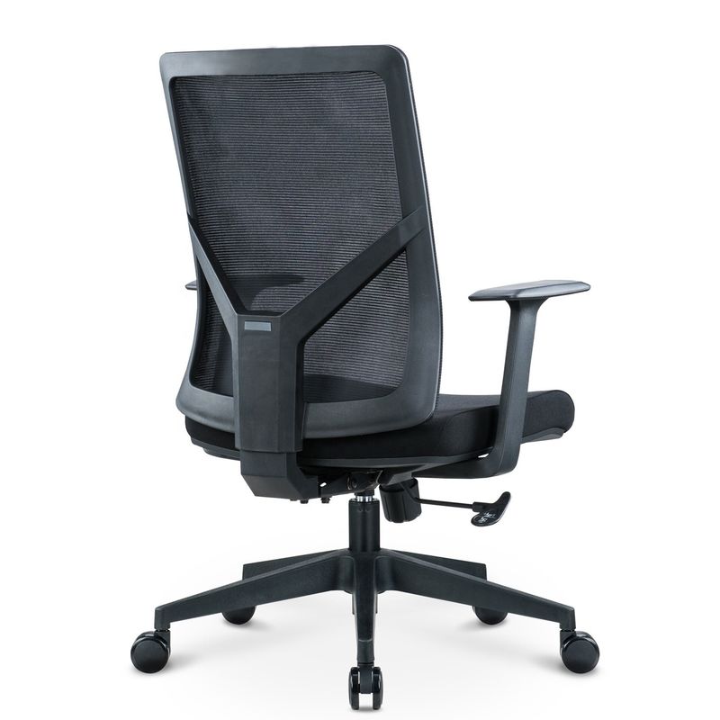 Gratis verzending Cadeira Mesh Mid-Back Swivel verstelbare werkstoel voor kantoor