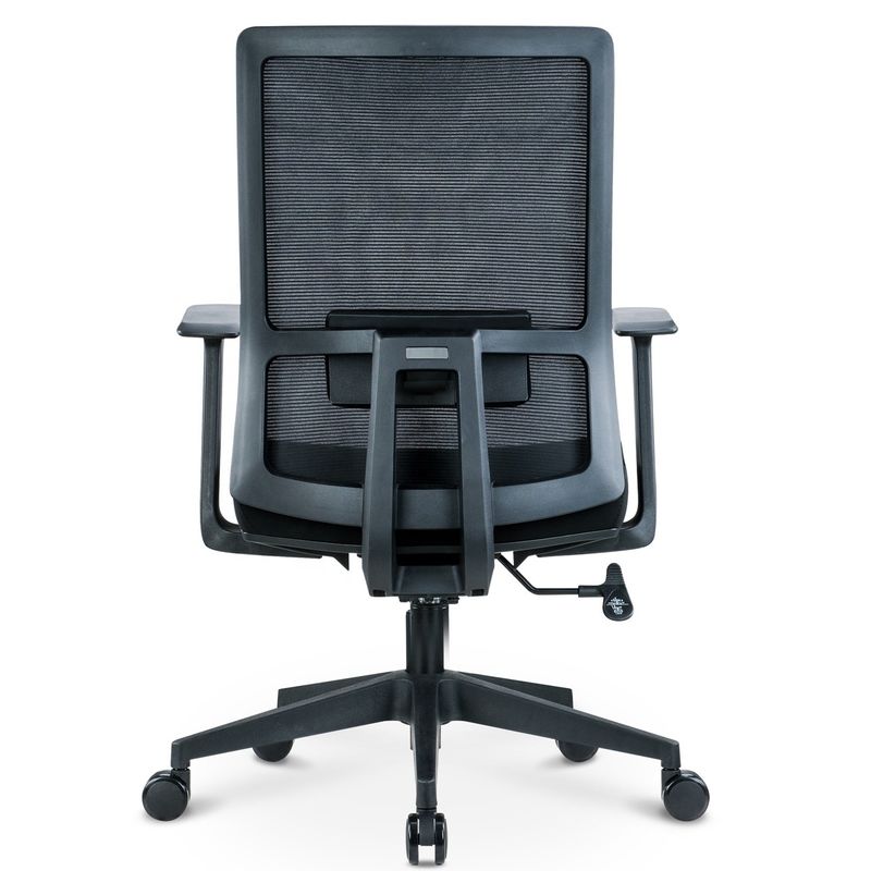 Verstelbare hoogte mesh back draaiende kantoorstoel met lumbale steun en moderne stijl