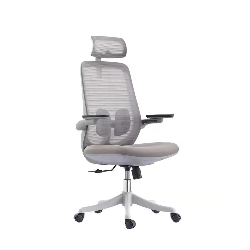 Roestvrij staal Y-Zitplaats HY3616 rug Grijze Mesh Office Executive Chair voor Office Boss
