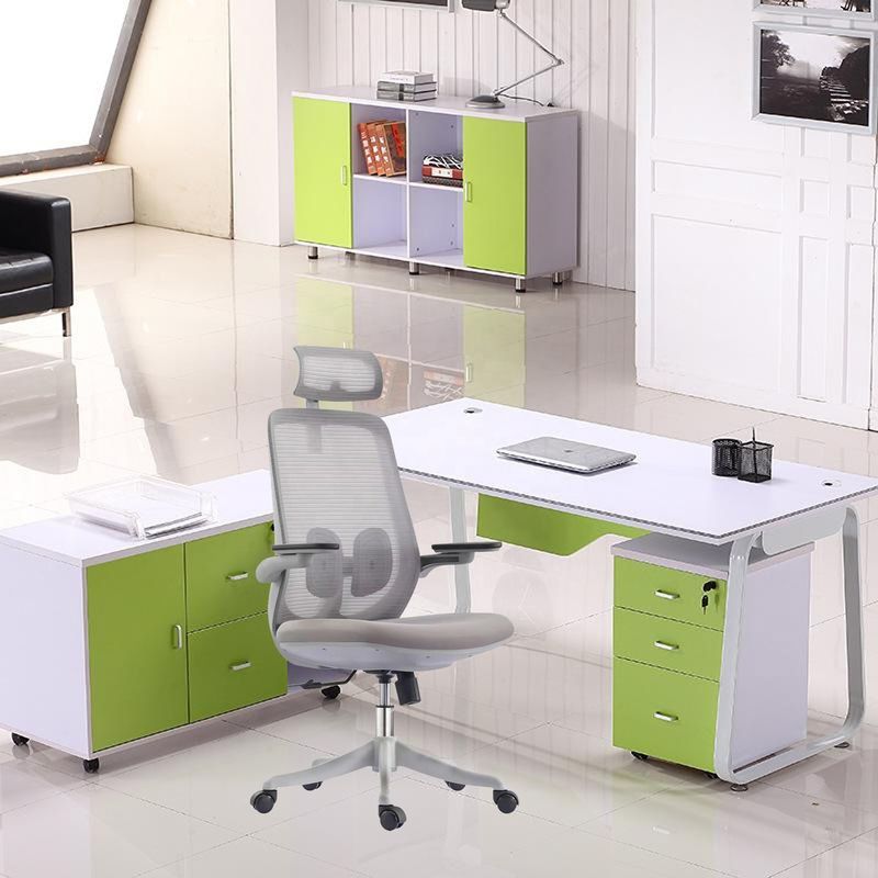 Roestvrij staal Y-Zitplaats HY3616 rug Grijze Mesh Office Executive Chair voor Office Boss