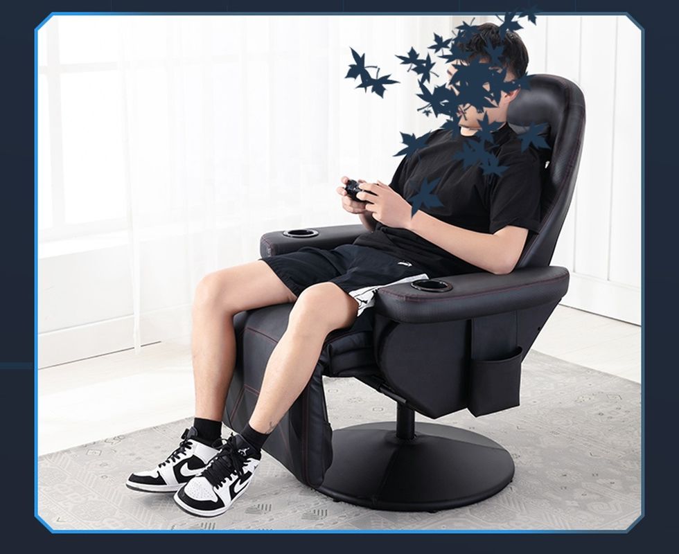 IJzermetalen Japanse design Lazy Boy Gamer Sofa Recliner Rocker met draaiende gaming stoel