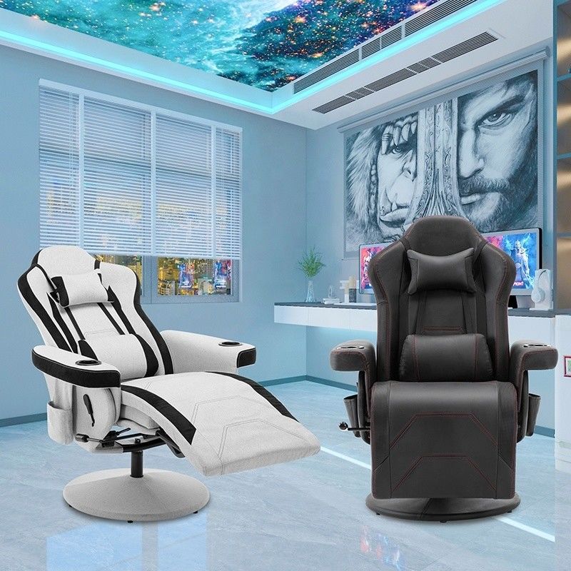 IJzermetalen Japanse design Lazy Boy Gamer Sofa Recliner Rocker met draaiende gaming stoel