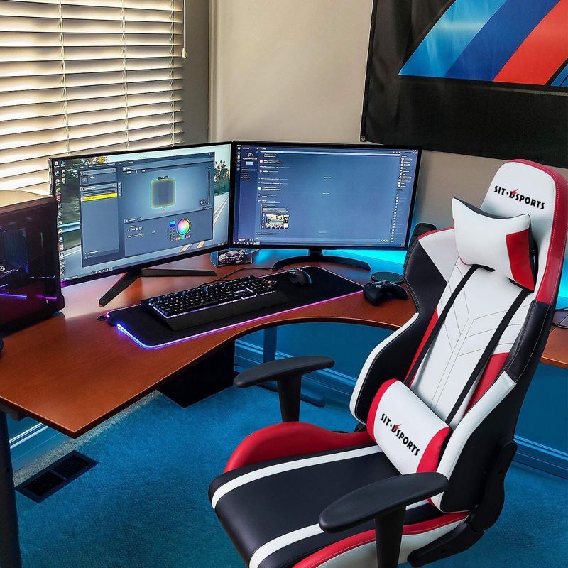 Comfortabele PU leer maatwerk massage Y-ZITZER Office gaming stoel voor computer gamer