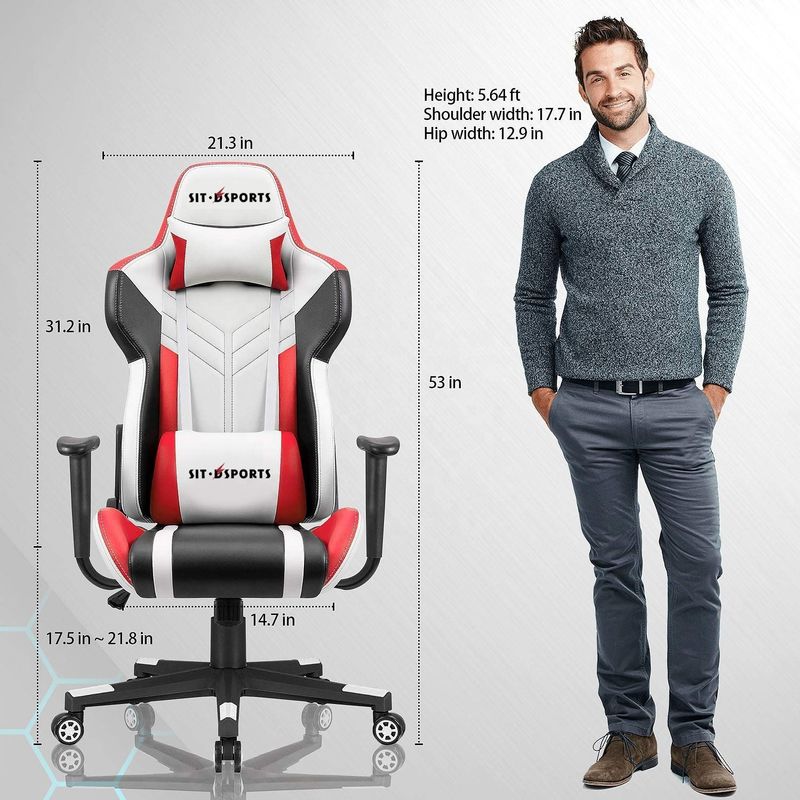 Comfortabele PU leer maatwerk massage Y-ZITZER Office gaming stoel voor computer gamer