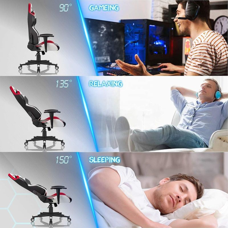 Comfortabele PU leer maatwerk massage Y-ZITZER Office gaming stoel voor computer gamer