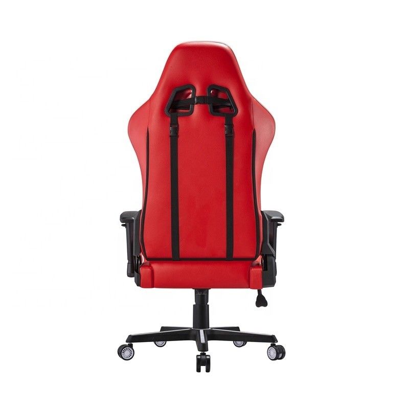 Comfortabele e-sports stoel draaiende professionele witte PU leer racing gaming stoel