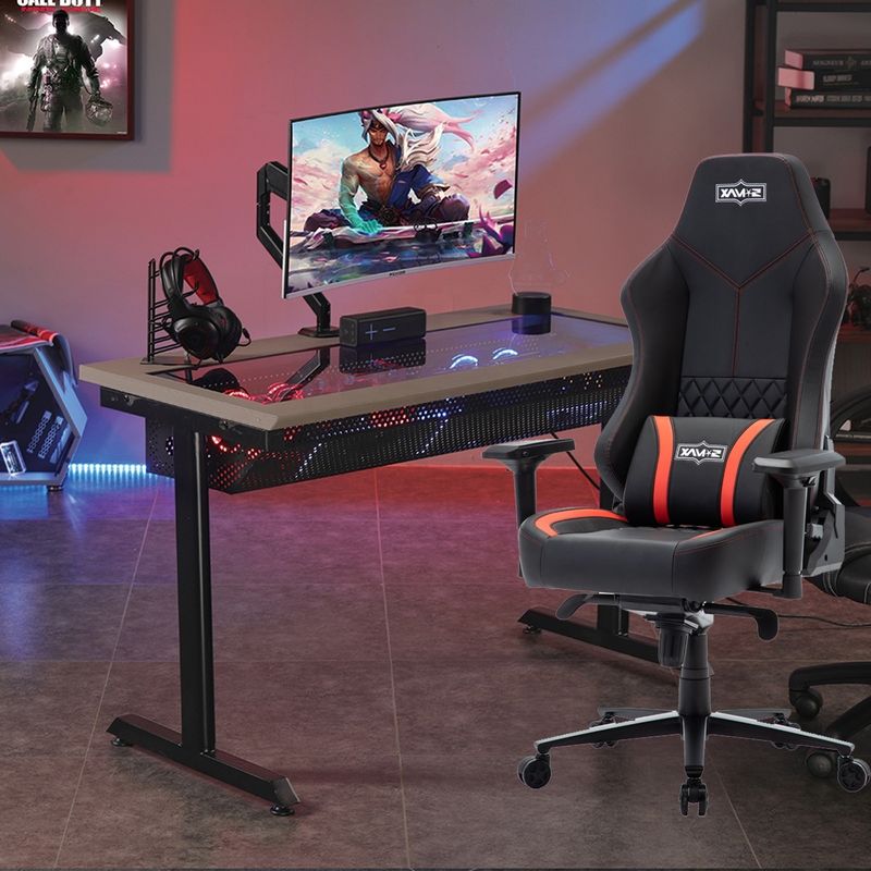 19 Vlindermechanisme Executive Chair Y-SEATER 625-BR PU Leer E-sport Gaming Chair