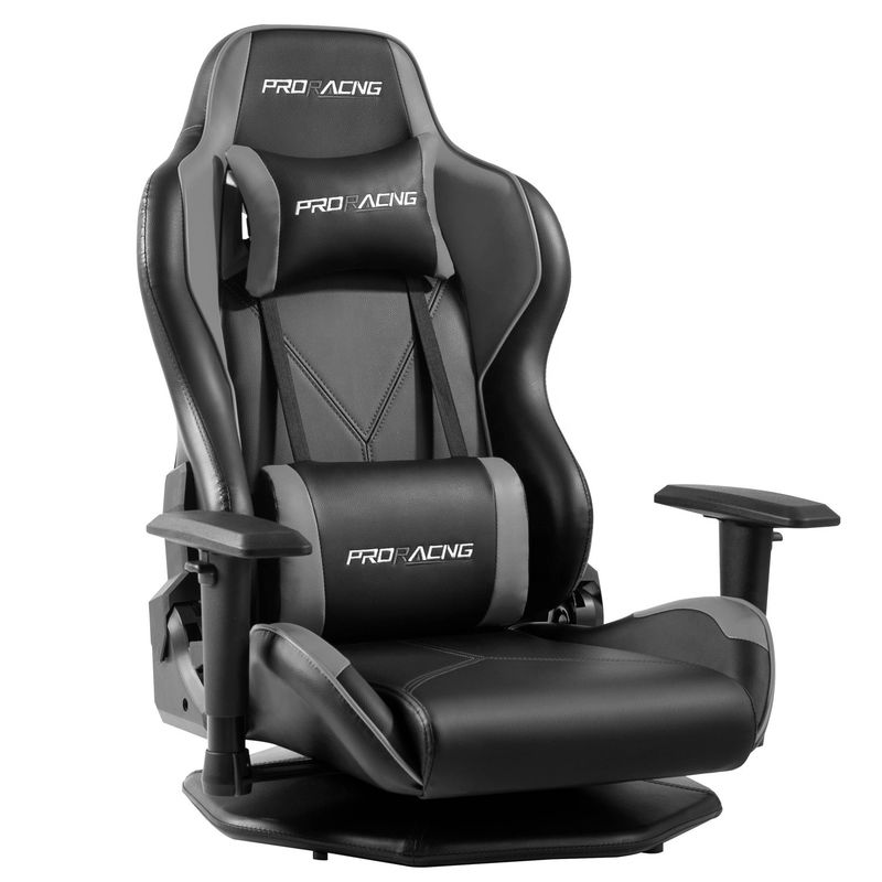 HCYZ grijze PVC leer computer gaming stoel met draaiend ontwerp betaalbaar en duurzaam