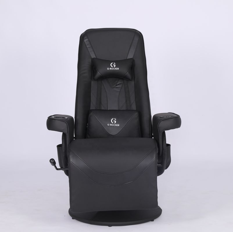 Speciale kantoorstoel Luxe-gamingstoel met bekertje in roze racestijl leer