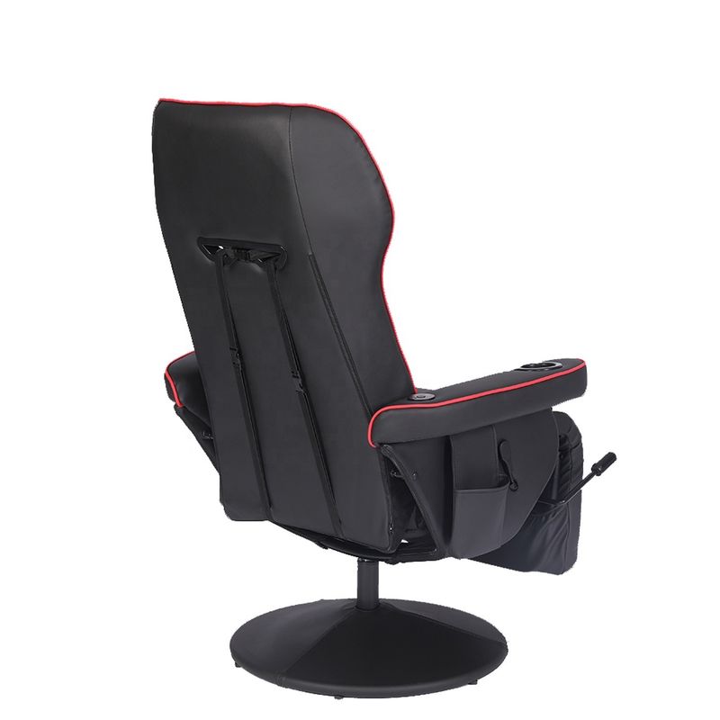 ODM OEM Executive Chair Racing Style Lederspelstoel met bekertje en voetenrest