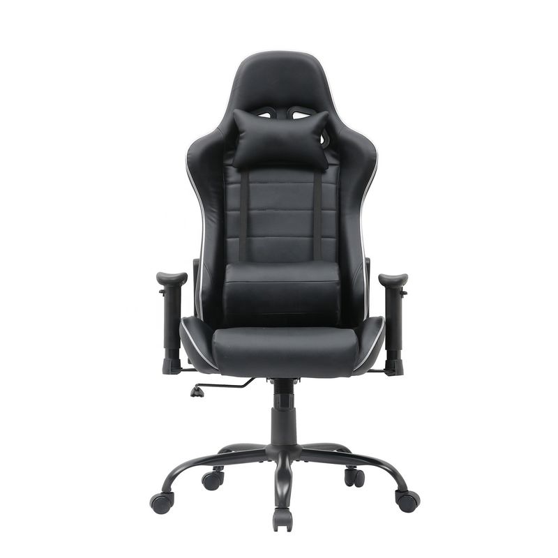HCYZ RGB LED licht PC gamer stoel met rugleuning verstelbaar 90-180 en massage functie