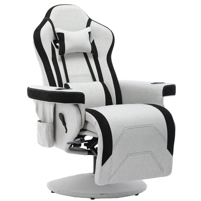 ODM Luxe Gaming Chair met Cup Holder Rood Racing Style Lederen Ergonomische Zit Draaibaar Kantoorsofa