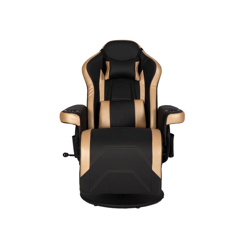 ODM Luxe Gaming Chair met Cup Holder Rood Racing Style Lederen Ergonomische Zit Draaibaar Kantoorsofa