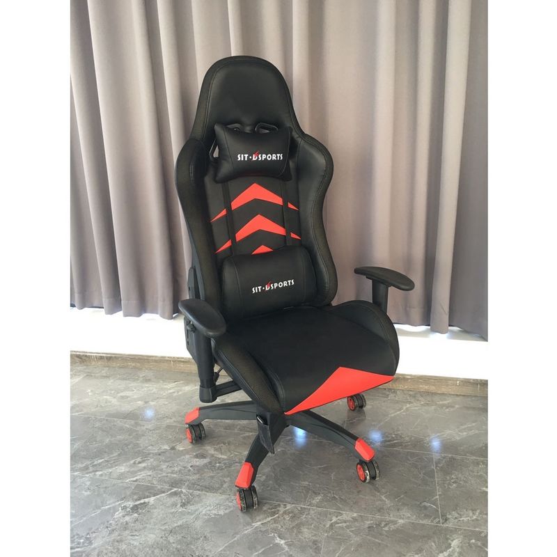 Industrial Style HCYZ RGB LED Light Computer Chair Executive Gaming Chair met PU leer